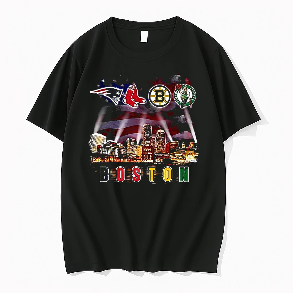Boston Sports Light City Skyline Shirts