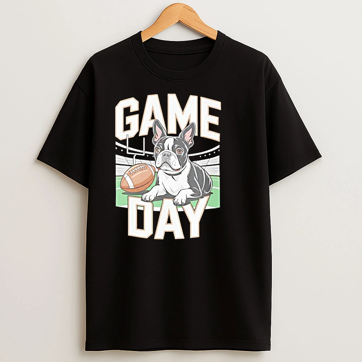 Boston Terrier Game Day Football Shirts