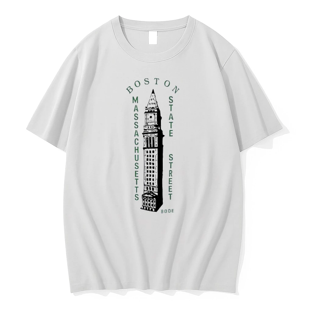 Boston Massachusetts State Street Bode Shirts