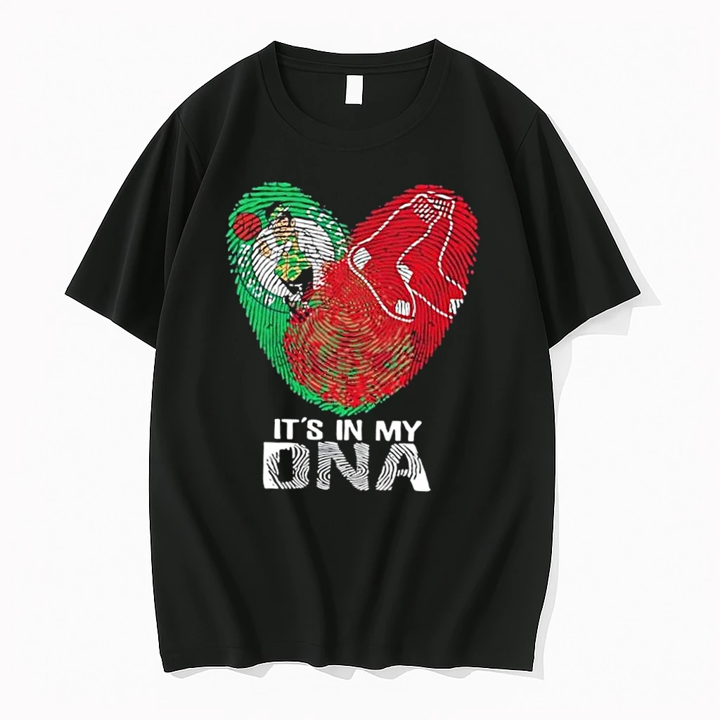 Boston Sports Celtics X Red Sox Its In My Dna Fingerprint Heart Shirts