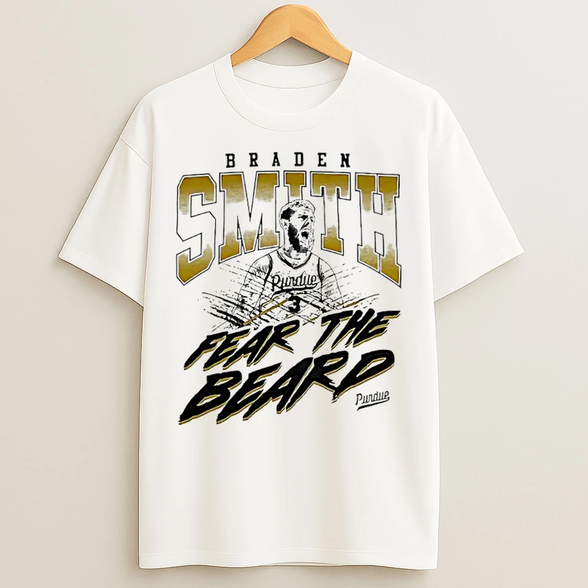 Braden Smith Fear The Beard Purdue Boilermakers Basketball T Shirts