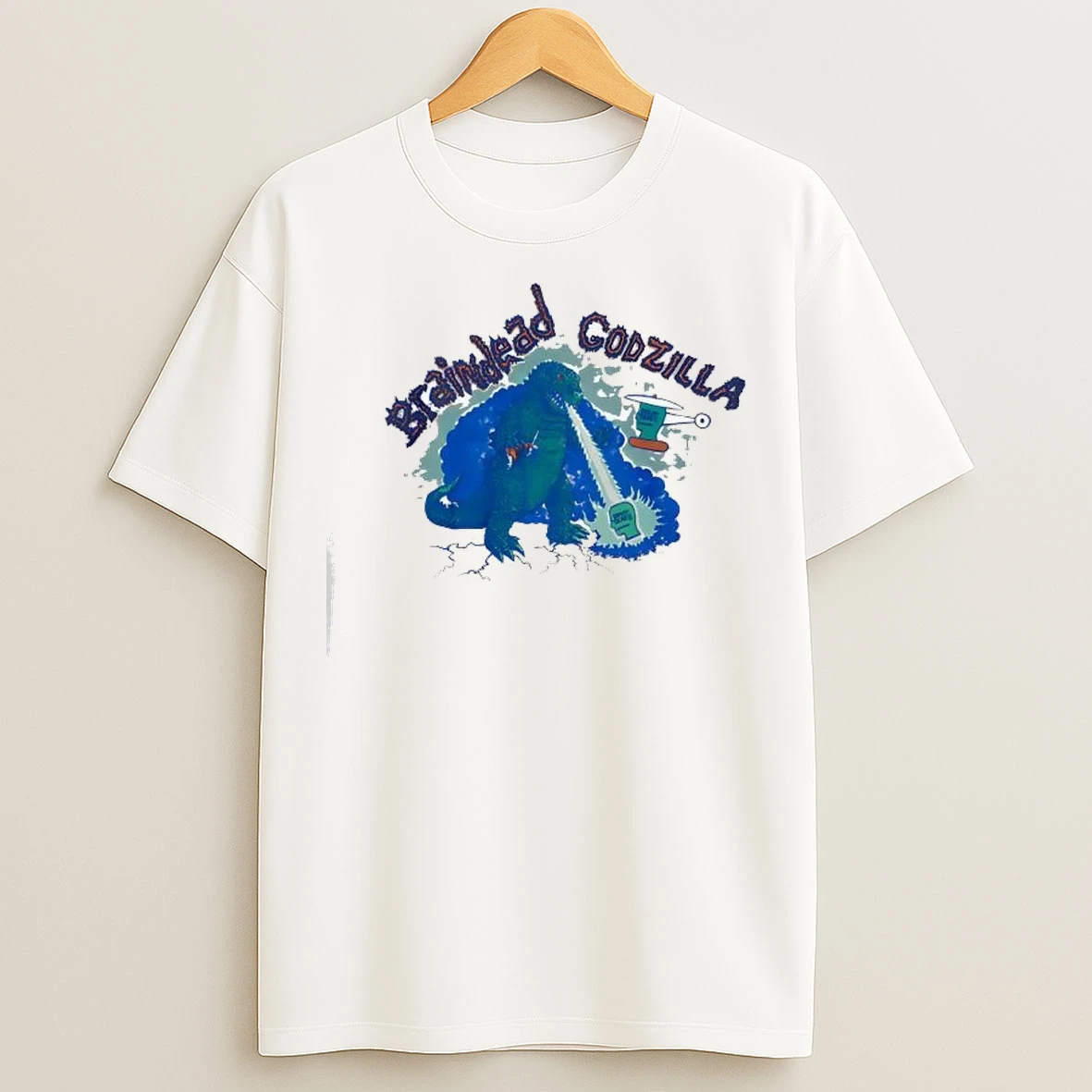 Brain Dead X Godzilla Ringer T Shirts