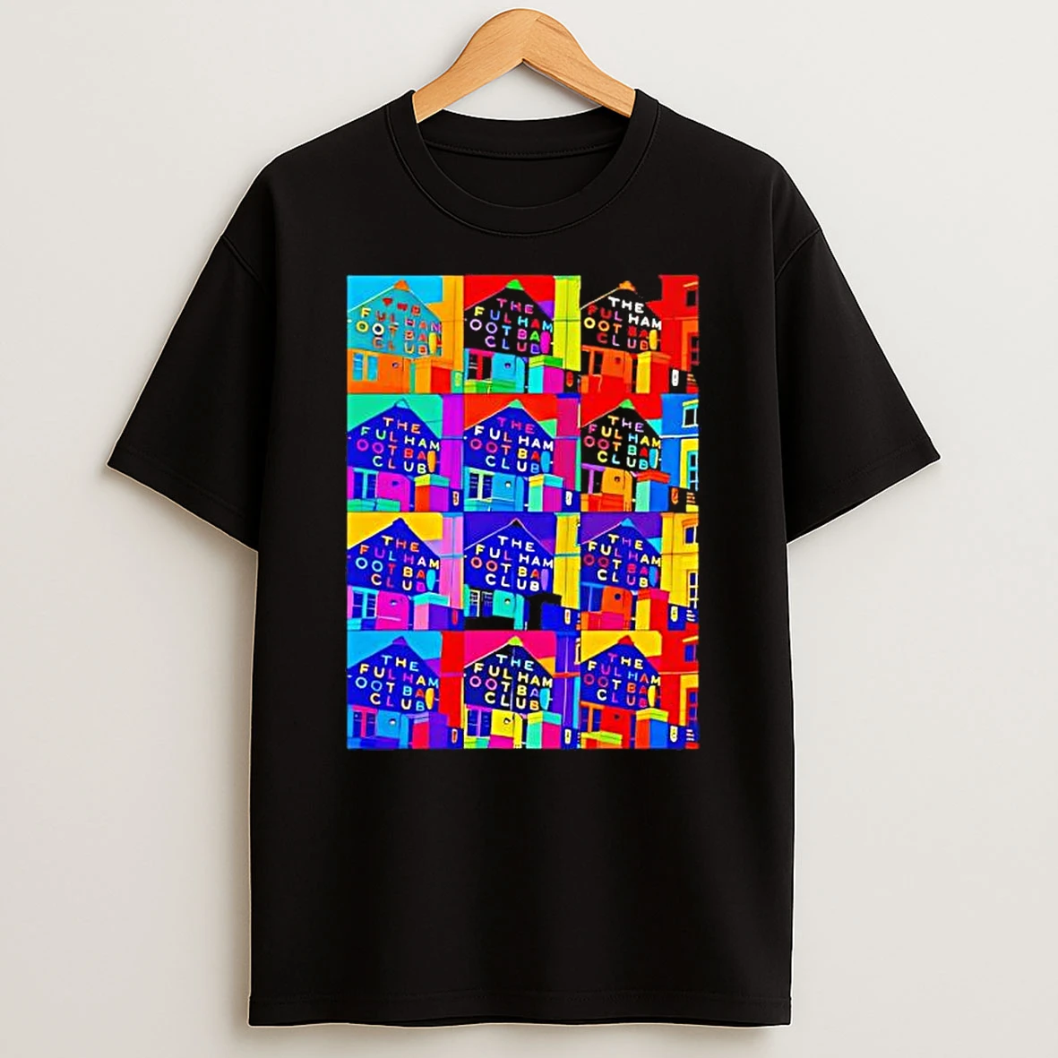 Brand New Craven Cottage Pop Art Black Shirts