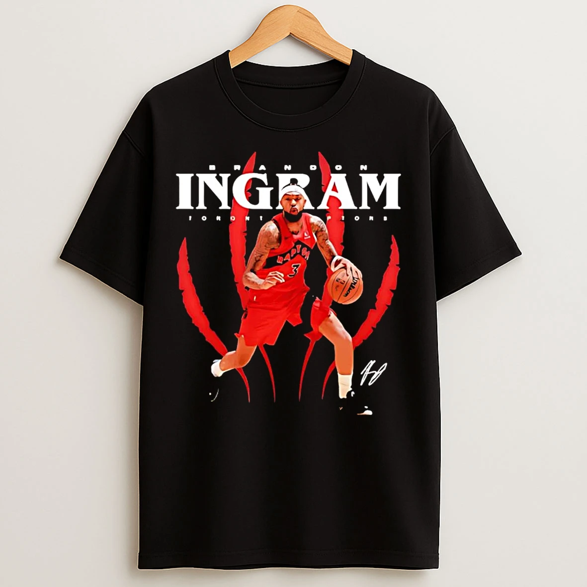 Brandon Ingram Dribbling Toronto Raptors T Shirts
