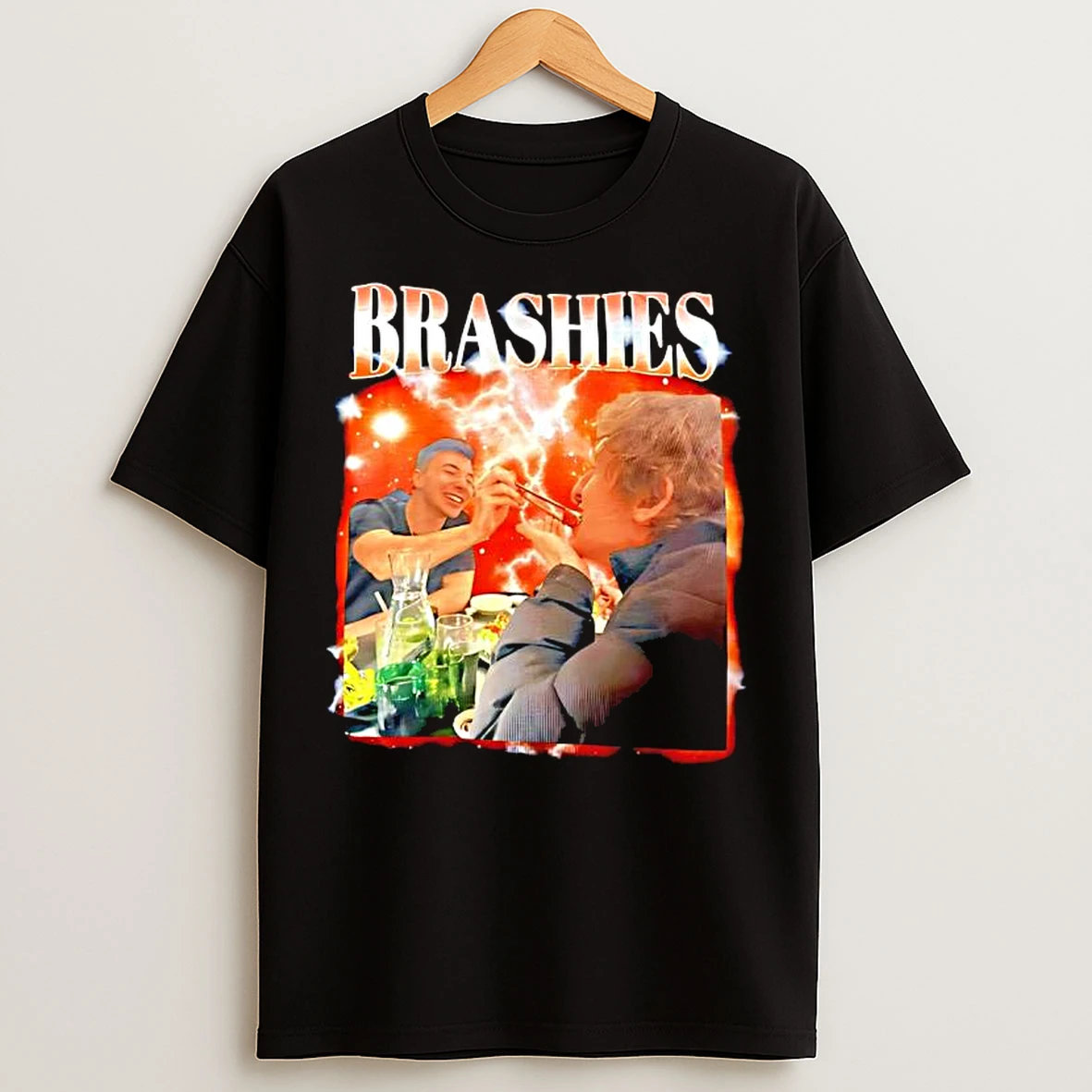 Brashies Two Man Graphic Eating T Shirts