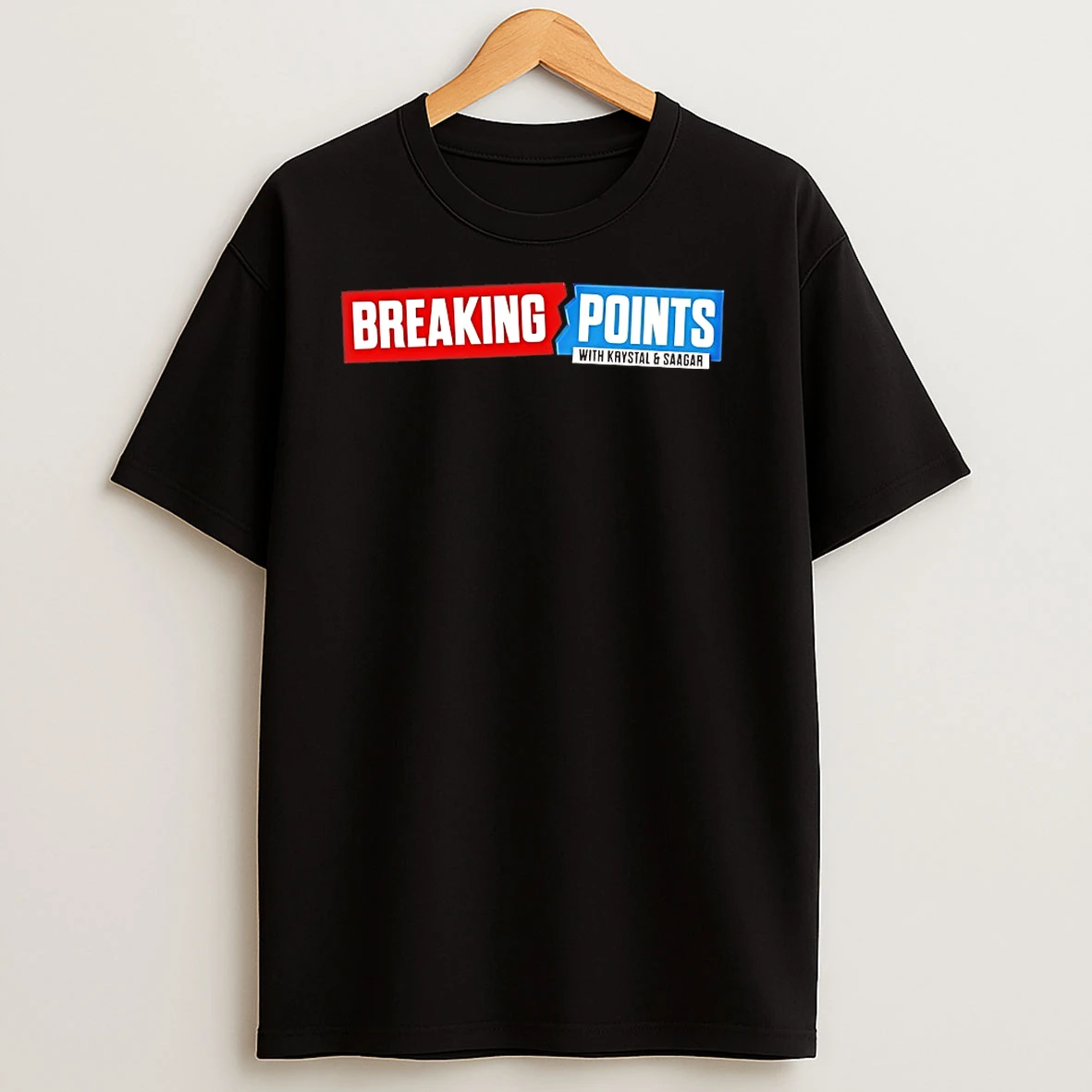 Breaking Points With Krystal And Saagar Logo T Shirts
