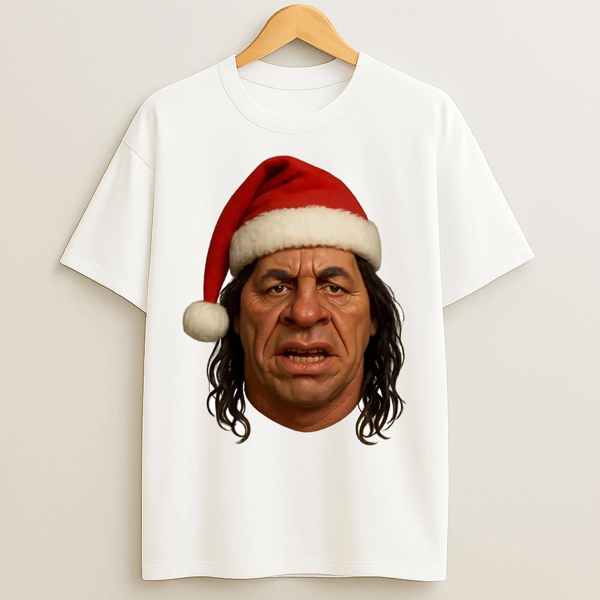 Bret Hart Spitting Caricature Christmas T Shirts