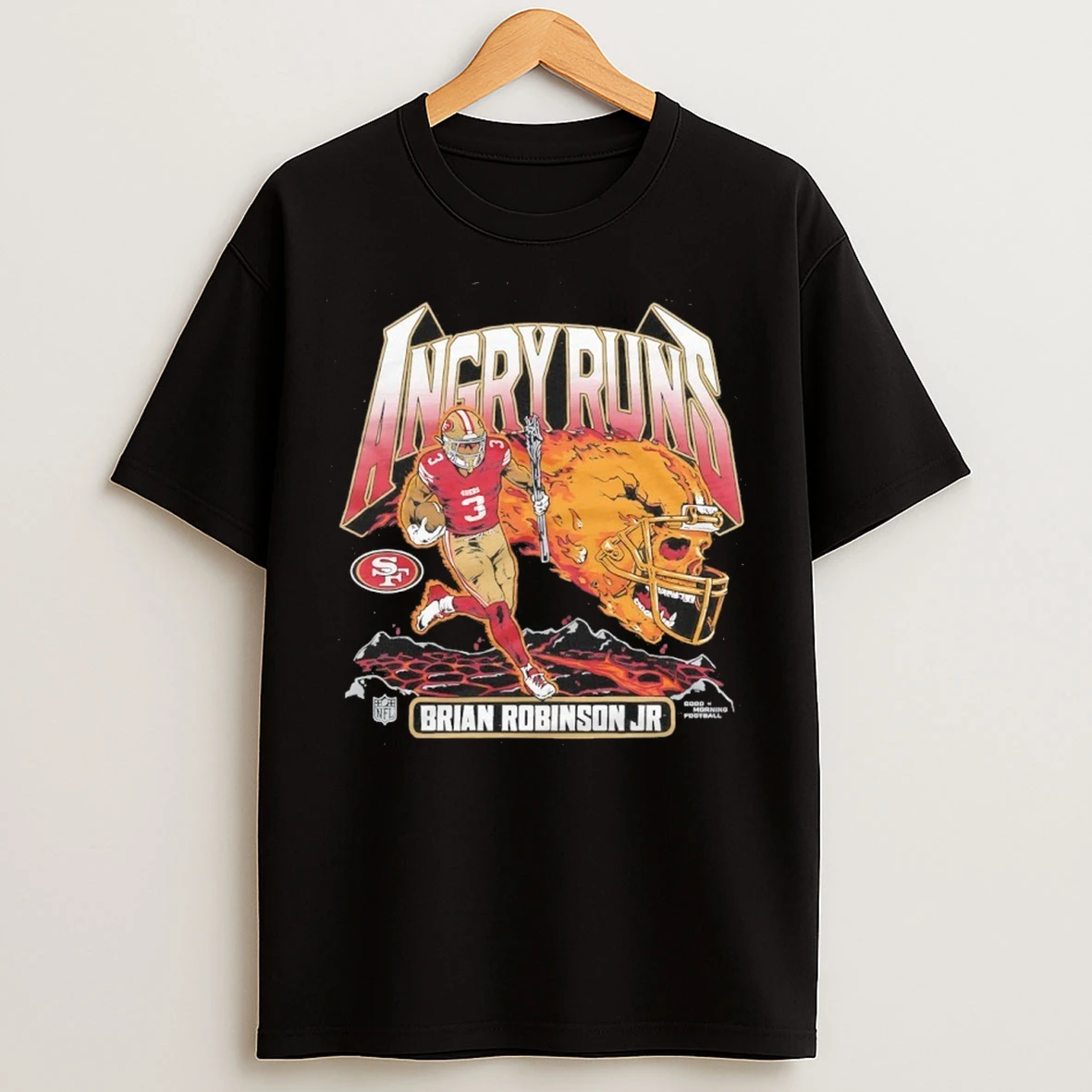 Brian Robinson Jr San Francisco 49ers Angry Runs 2025 T Shirts