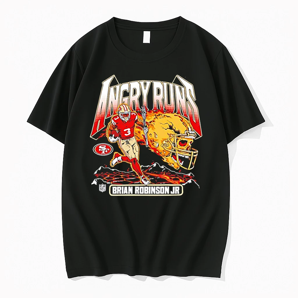 Brian Robinson Jr San Francisco 49ers Angry Runs Player Graphic Shirts