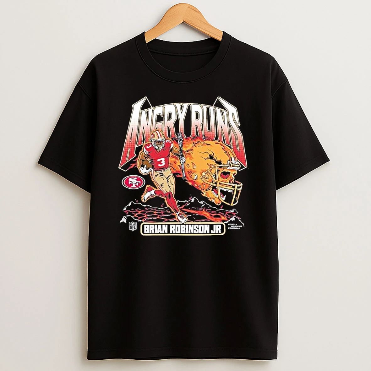 Brian Robinson Jr San Francisco 49ers Angry Runs Player Shirts
