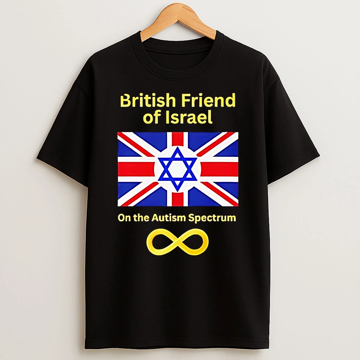 British Friend Of Israel On The Autism Spectrum Flag Shirts
