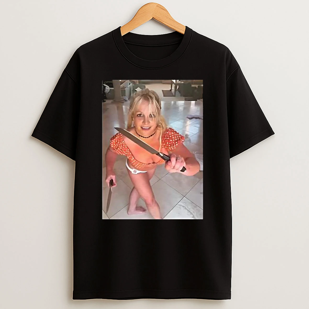 Britney Spears Dances While Holding Knives Shirts