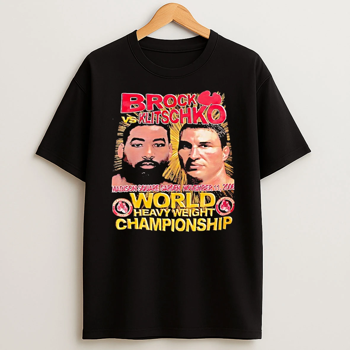 Brock Vs Klitschko Madison Square Garden World Heavyweight Championship Vintage Shirts