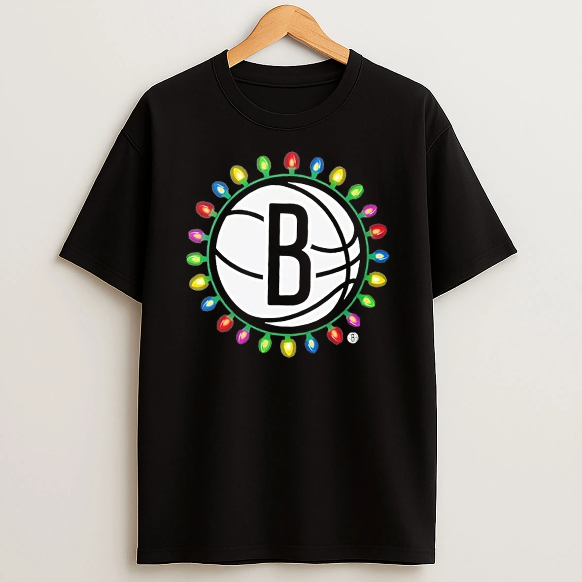Brooklyn Nets Logo Holiday Christmas Lights Shirts
