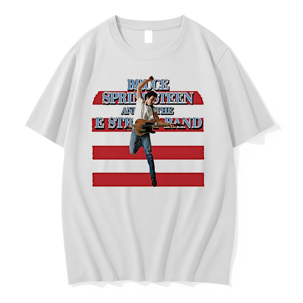 Bruce Springsteen And The E Street Band Retro Born In The U S A Tour Shirts