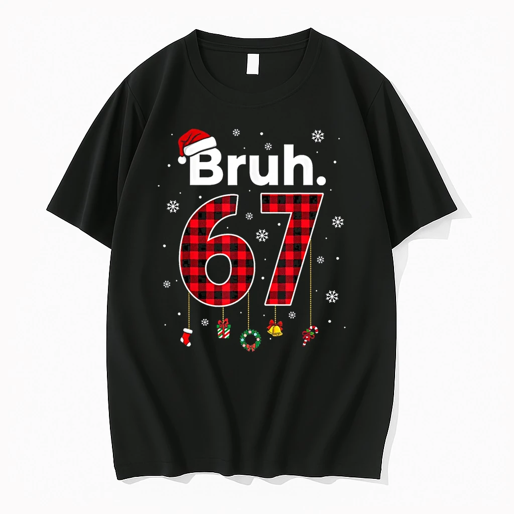 Bruh 67 Meme Chrismtas Xmas Pajama Shirts