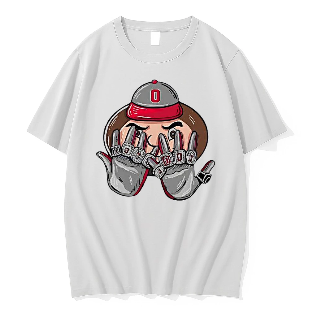 Brutus Buckeye Mascot Ohio State Buckeyes 9 Rings Shirts