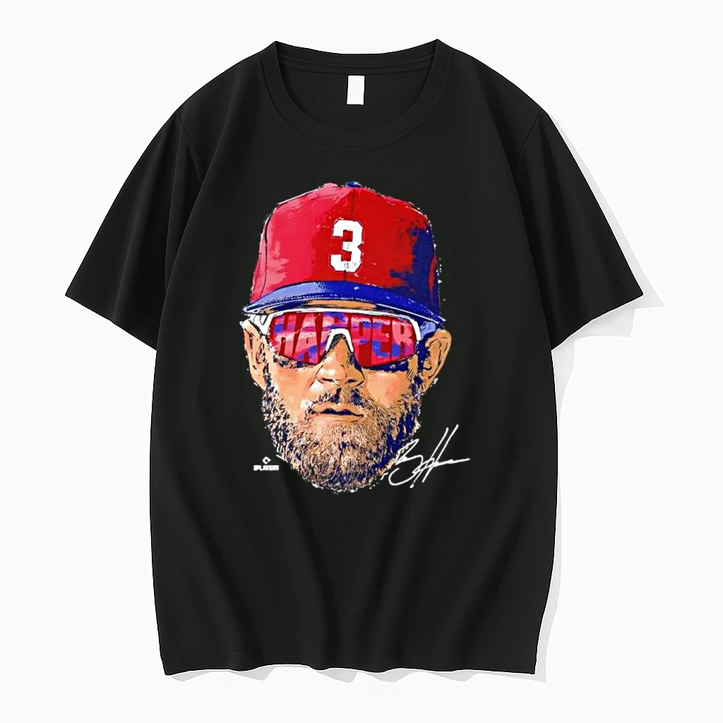 Bryce Harper Philadelphia Phillies Head Graphic Signature Shirts
