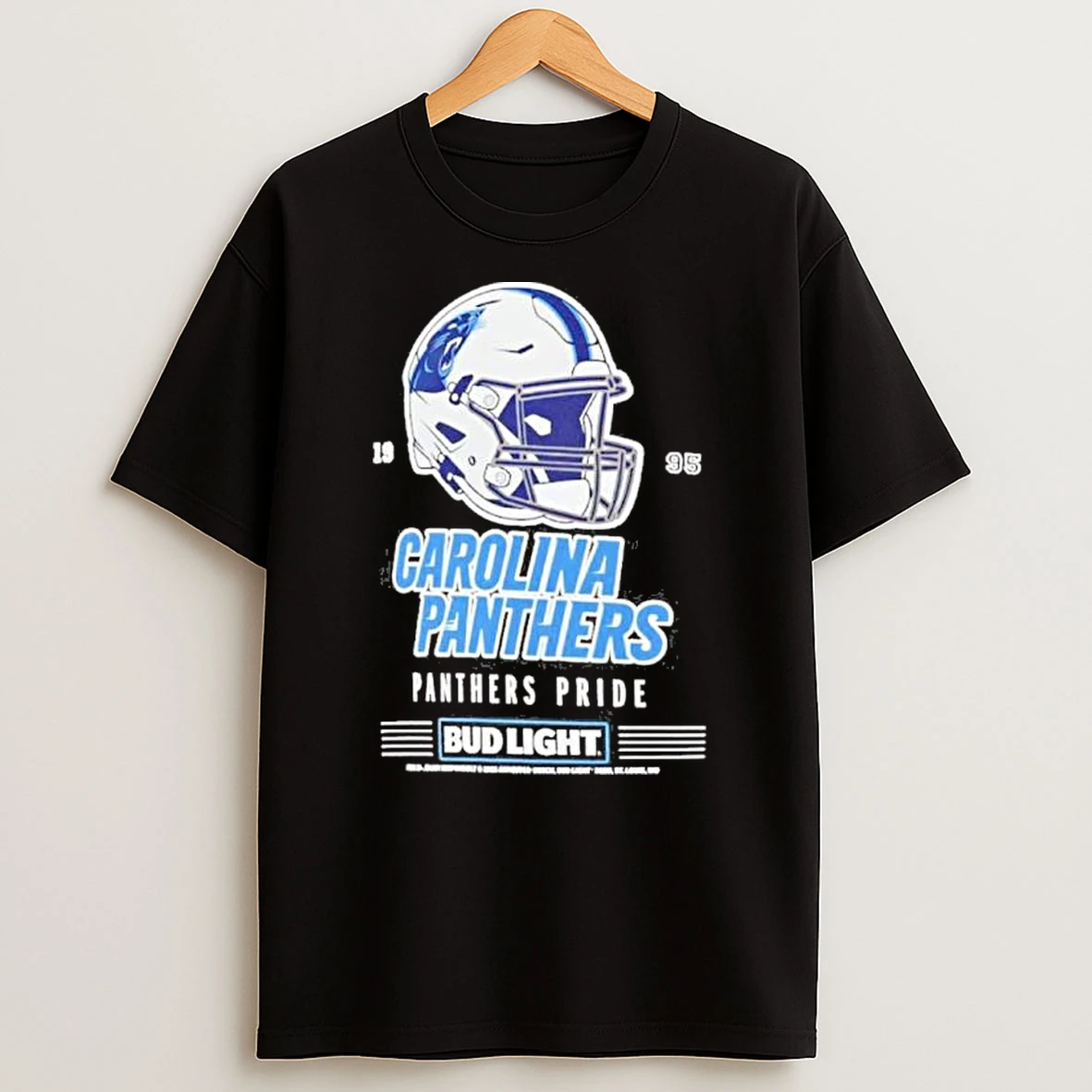 Bud Light X Carolina Panthers Panthers Pride Helmet Shirts