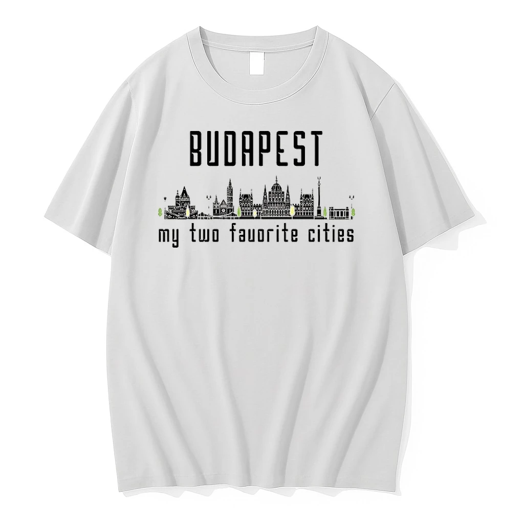Budapest My Two Favorite Cities Skyline Shirts