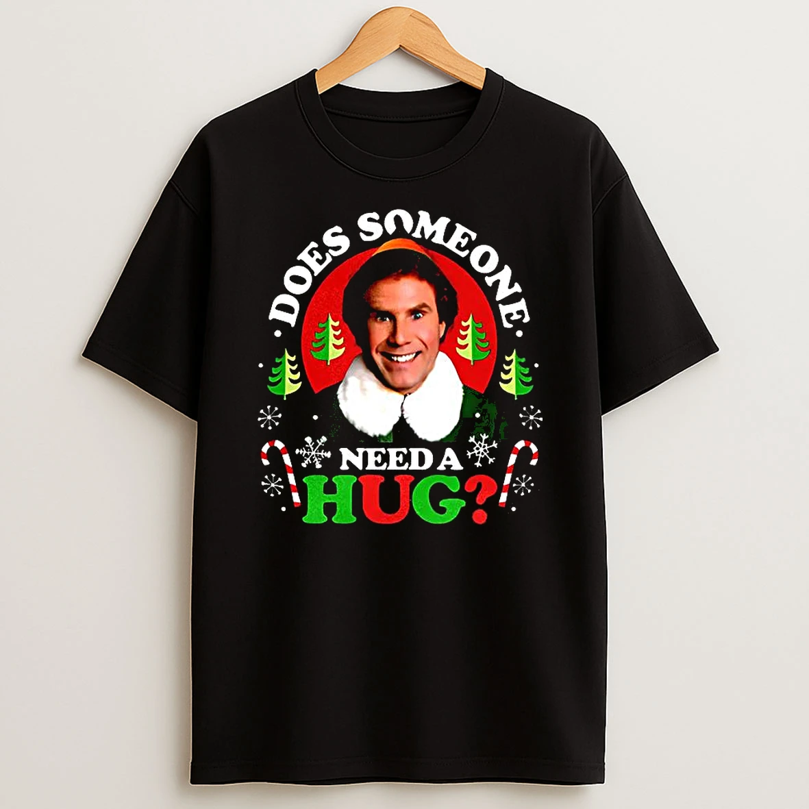 Buddy The Elf Does Someone Need A Hug Christmas Retro Shirts