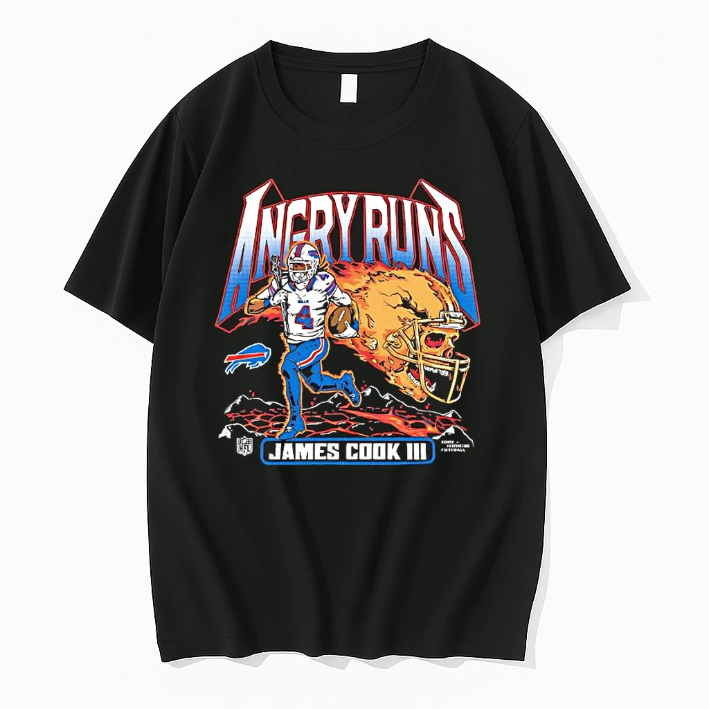 Buffalo Bills Homage James Cook Iii Angry Runs 2025 Shirts