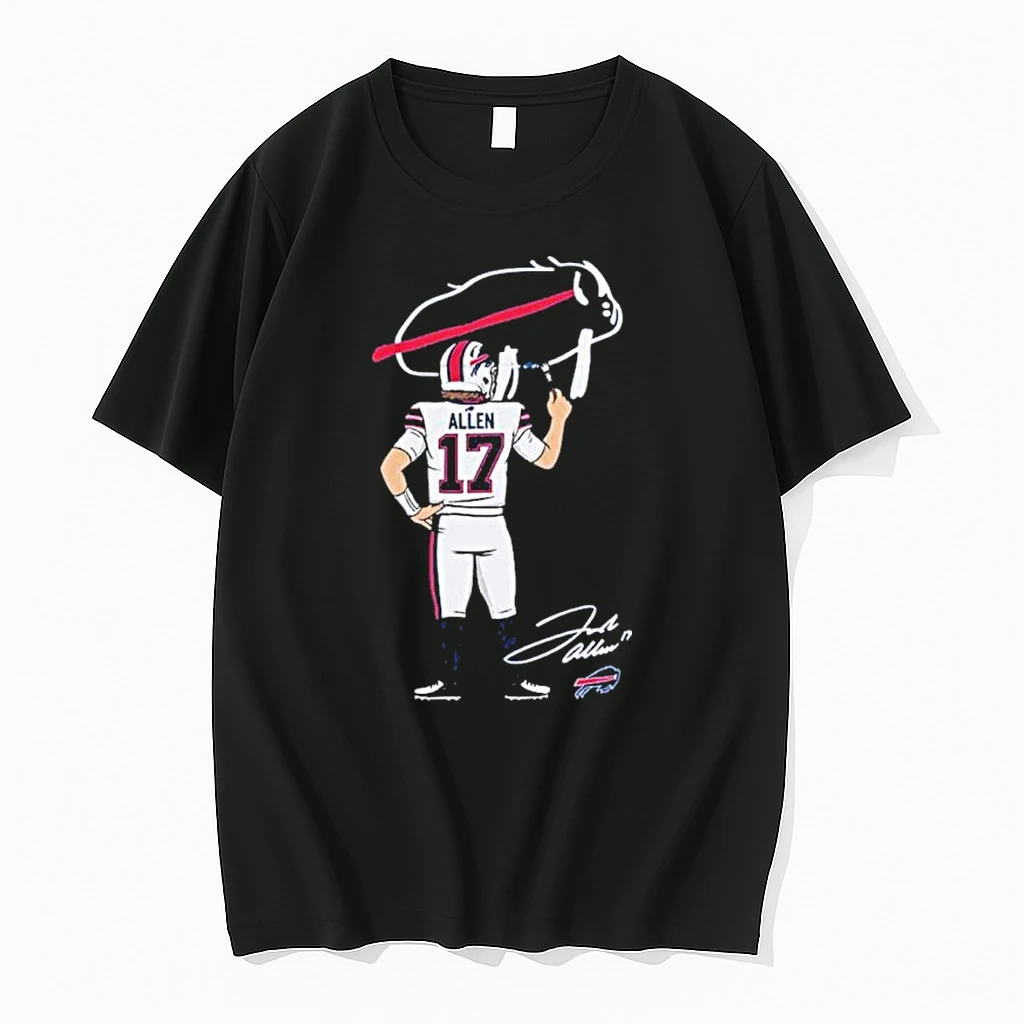 Buffalo Bills Josh Allen Signature Paint Shirts