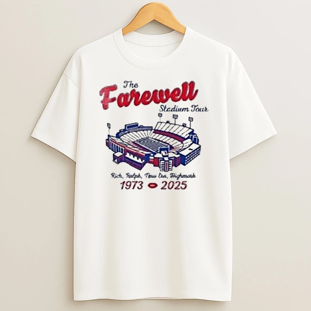 Buffalo Bills The Farewell Stadium Tour Rich Ralph New Era Highmark Shirts