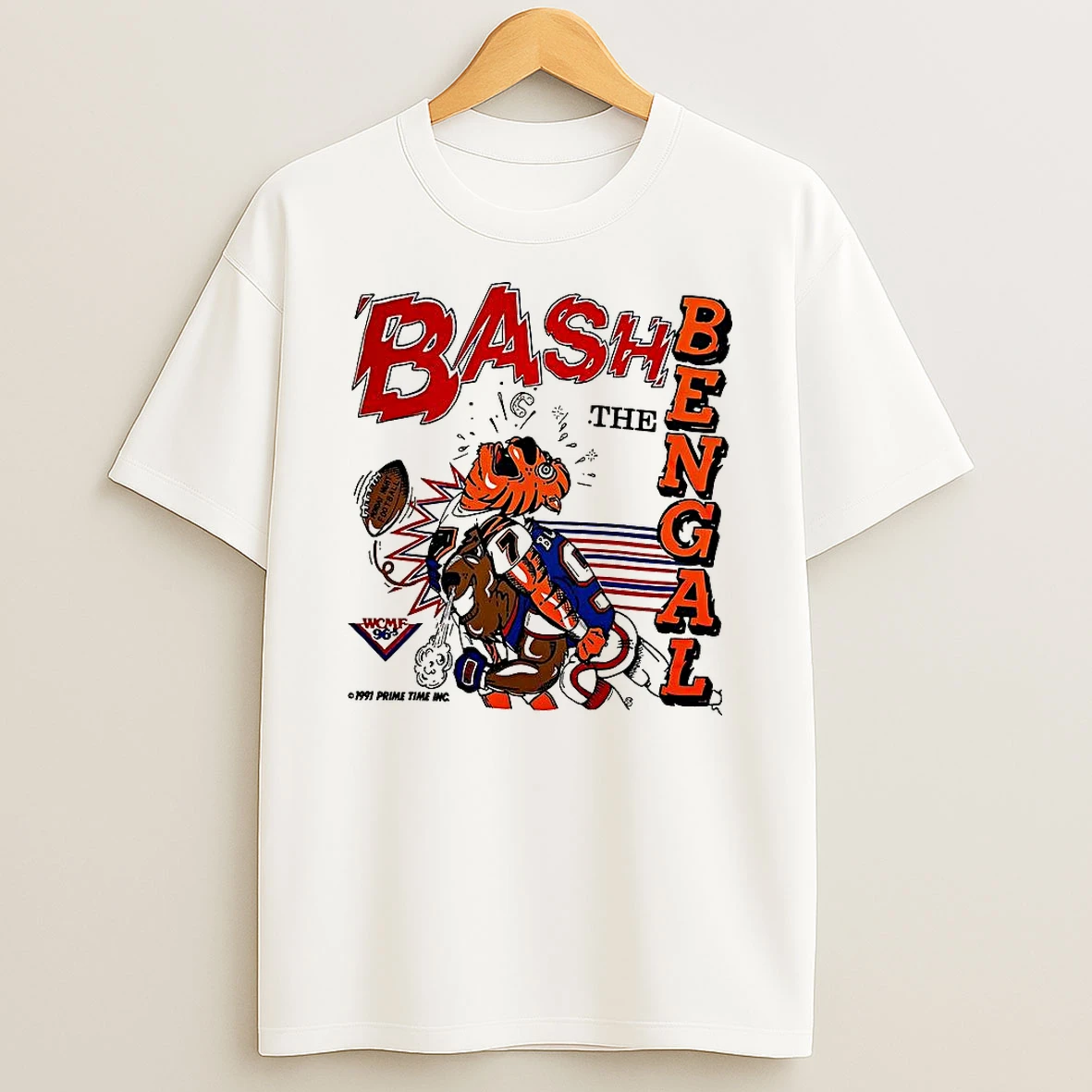 Buffalo Bills Football Bash The Bengal Cartoon 90s Vintage Shirts