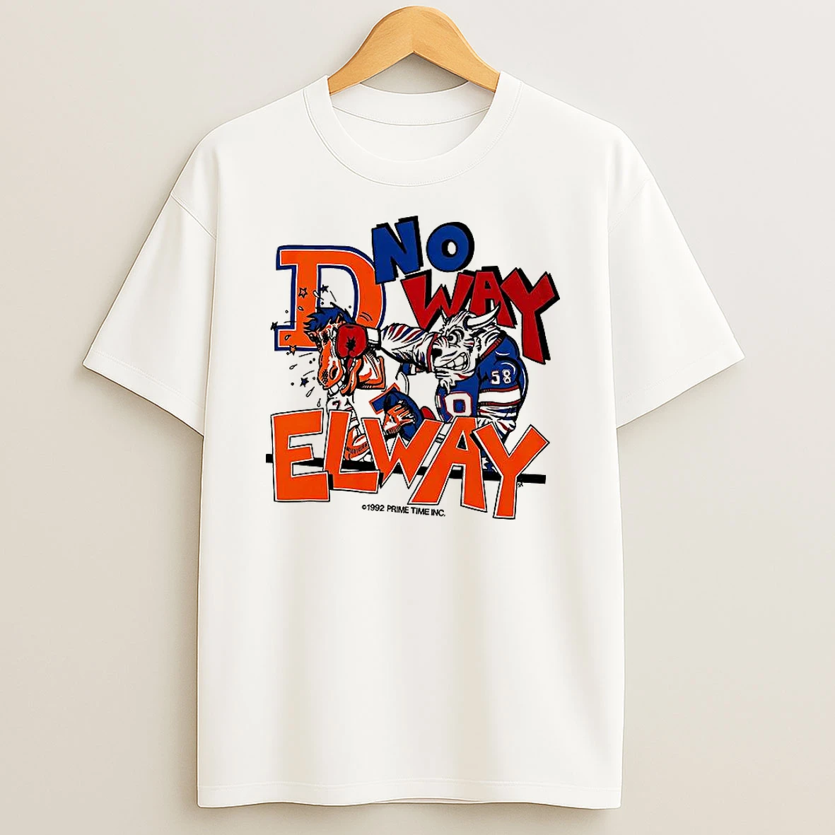 Buffalo Bills Football No Way Elway Cartoon 90s Vintage Shirts
