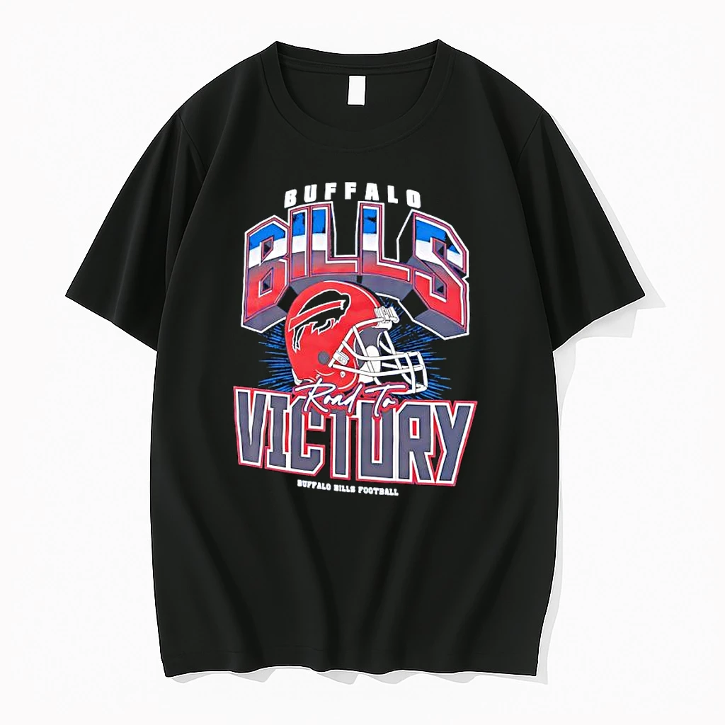 Buffalo Bills Football Road To Victory Helmet Logo Shirts