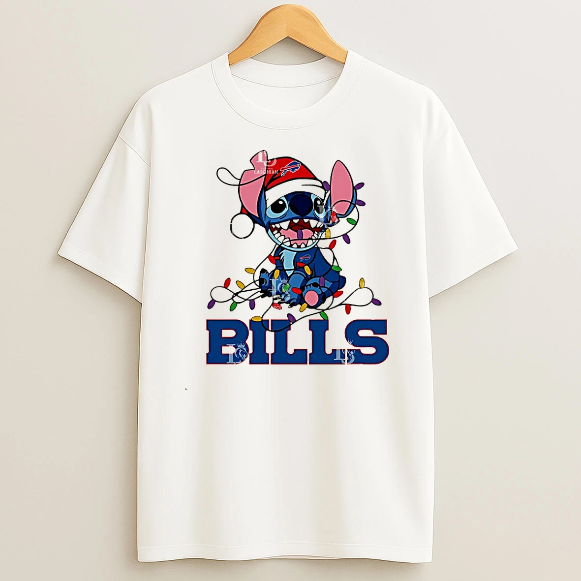 Buffalo Bills With Stitch Christmas Lights Shirts