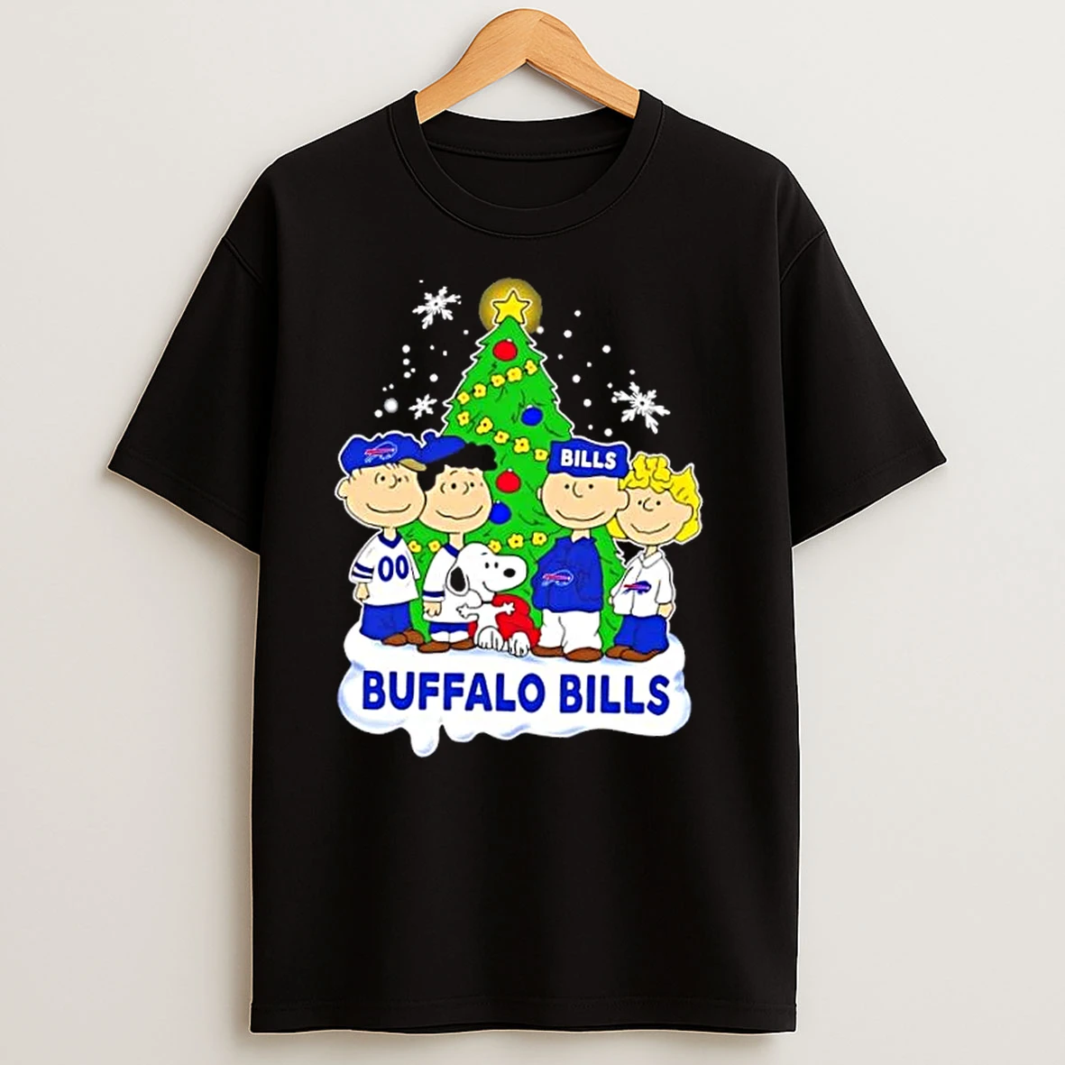 Buffalo Bills X Peanuts Snoopy And Friends Christmas Tree T Shirts
