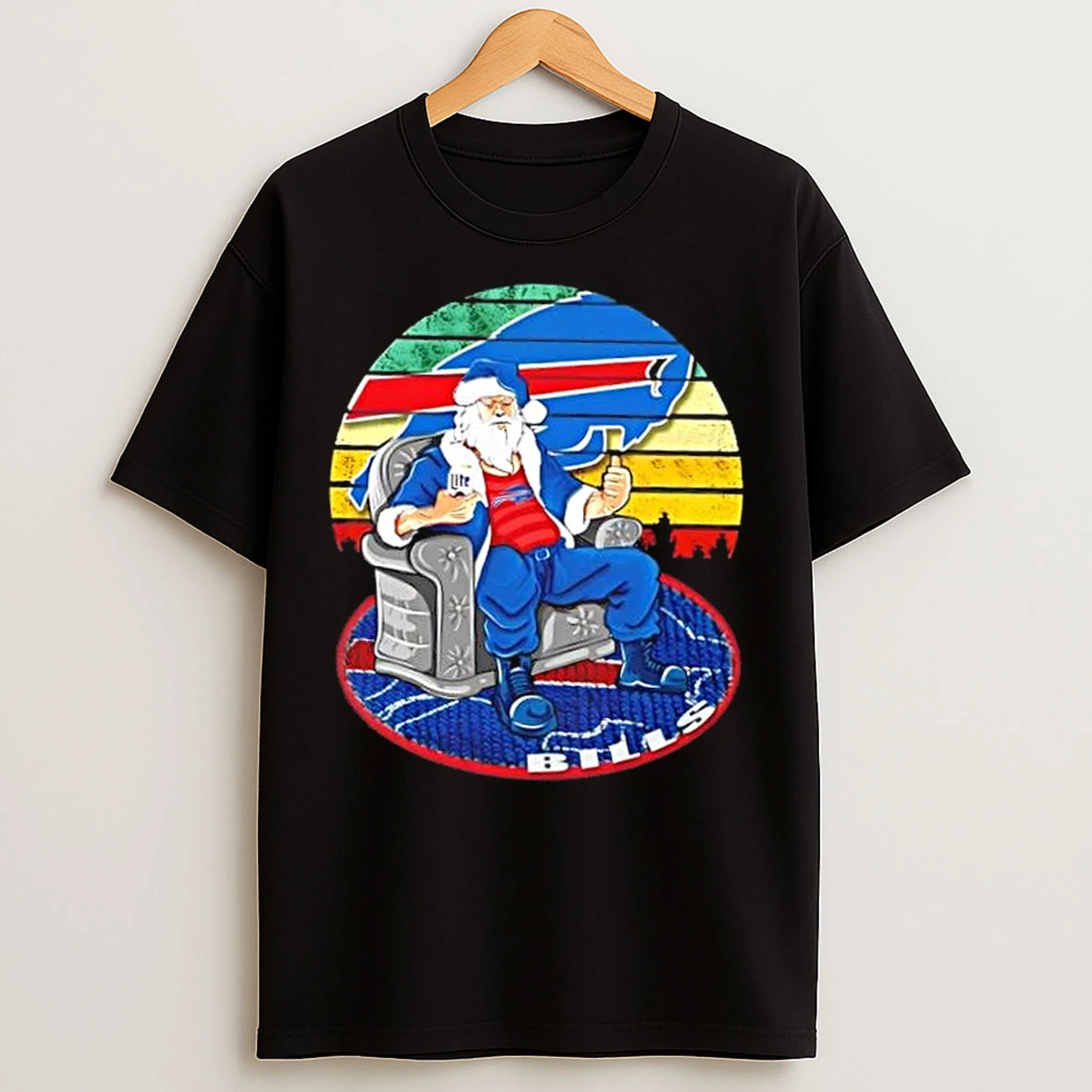 Buffalo Bills X Santa Claus Christmas Vintage T Shirts