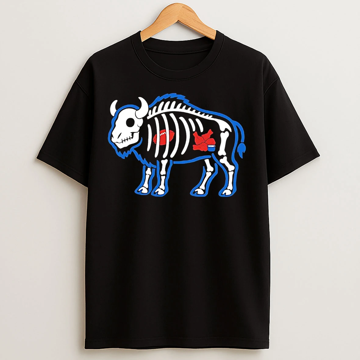 Buffalo Bills X Ray Football And Buffalo Wings T Shirts