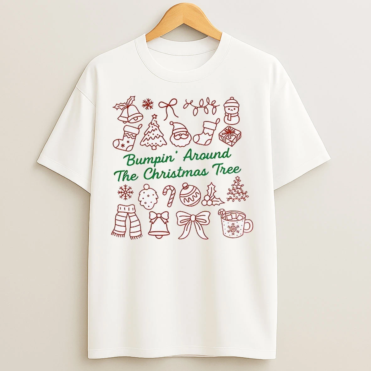 Bumpin Around The Christmas Tree Merry Christmas T Shirts