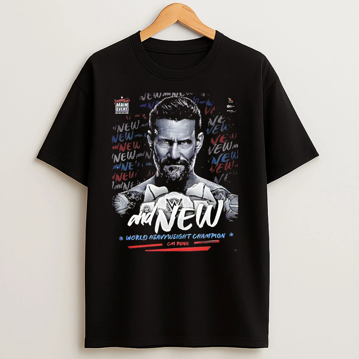 Cm Punk And New World Heavyweight Champion T Shirts
