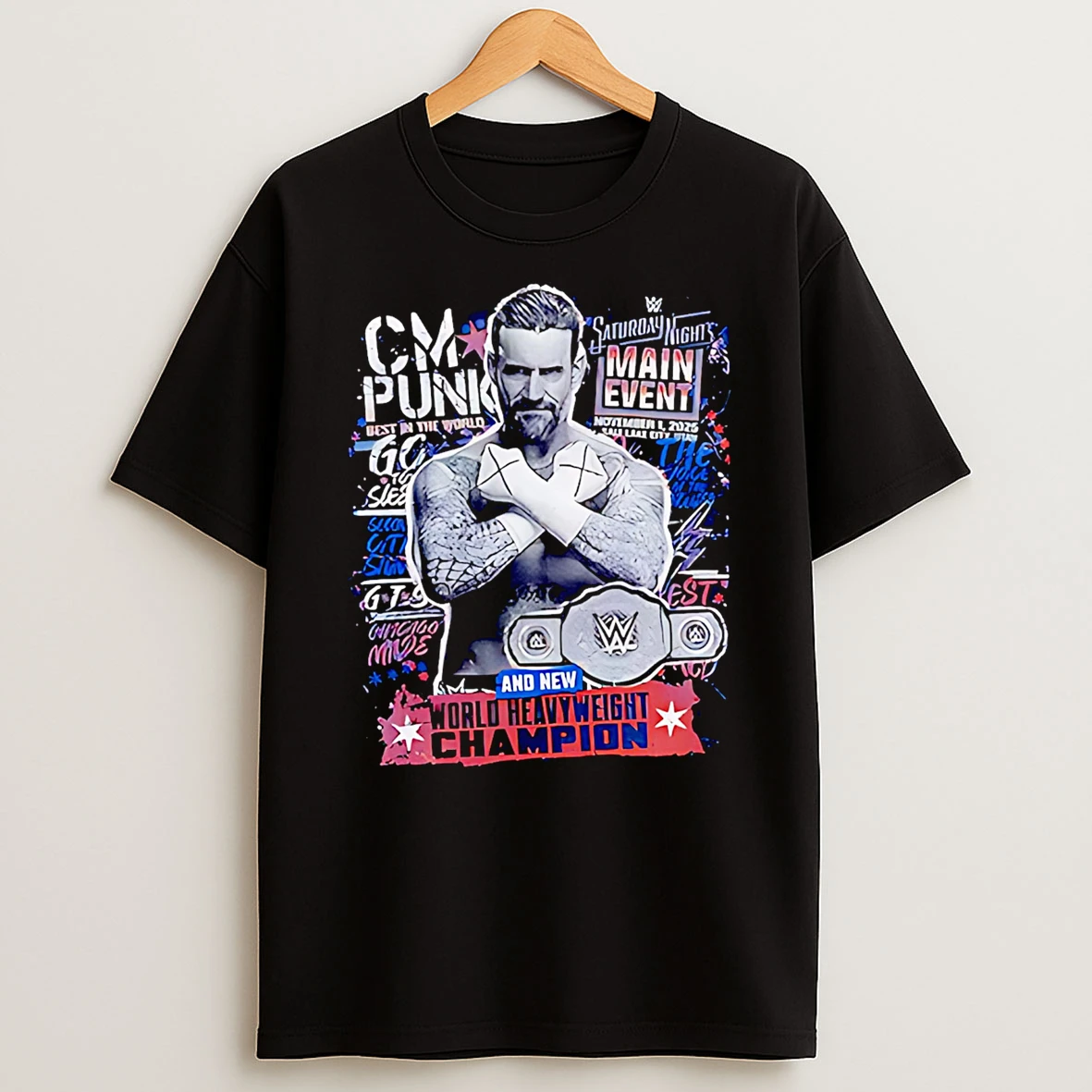 Cm Punk Saturday Nights Main Event Winner Shirts