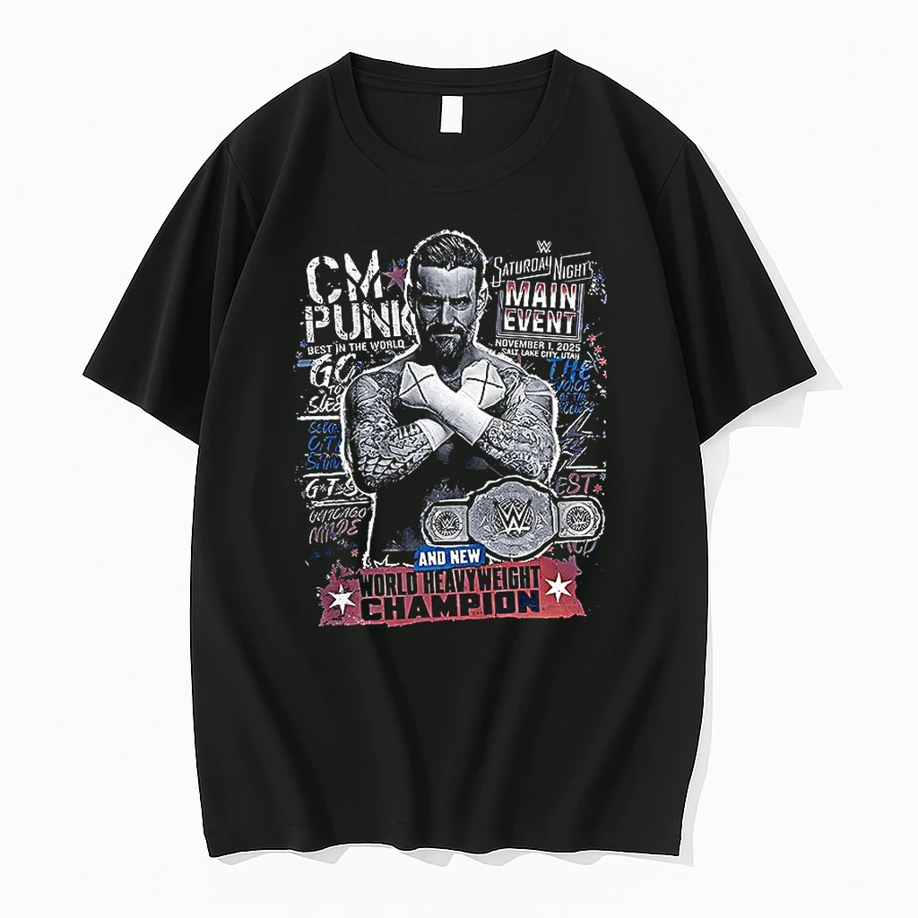 Cm Punk And New World Heavyweight Champion Shirts