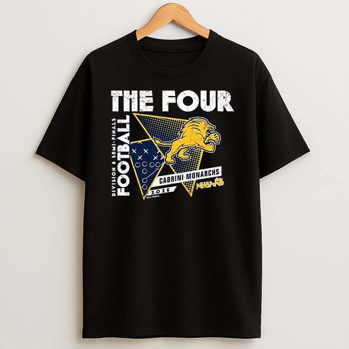 Cabrini Monarchs 2025 D8 Semifinals The Four Shirts