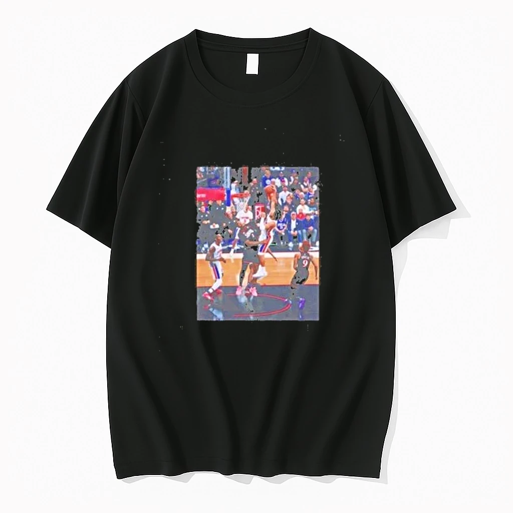 Cade Cunningham Dunking Over Drummond 2025 Shirts
