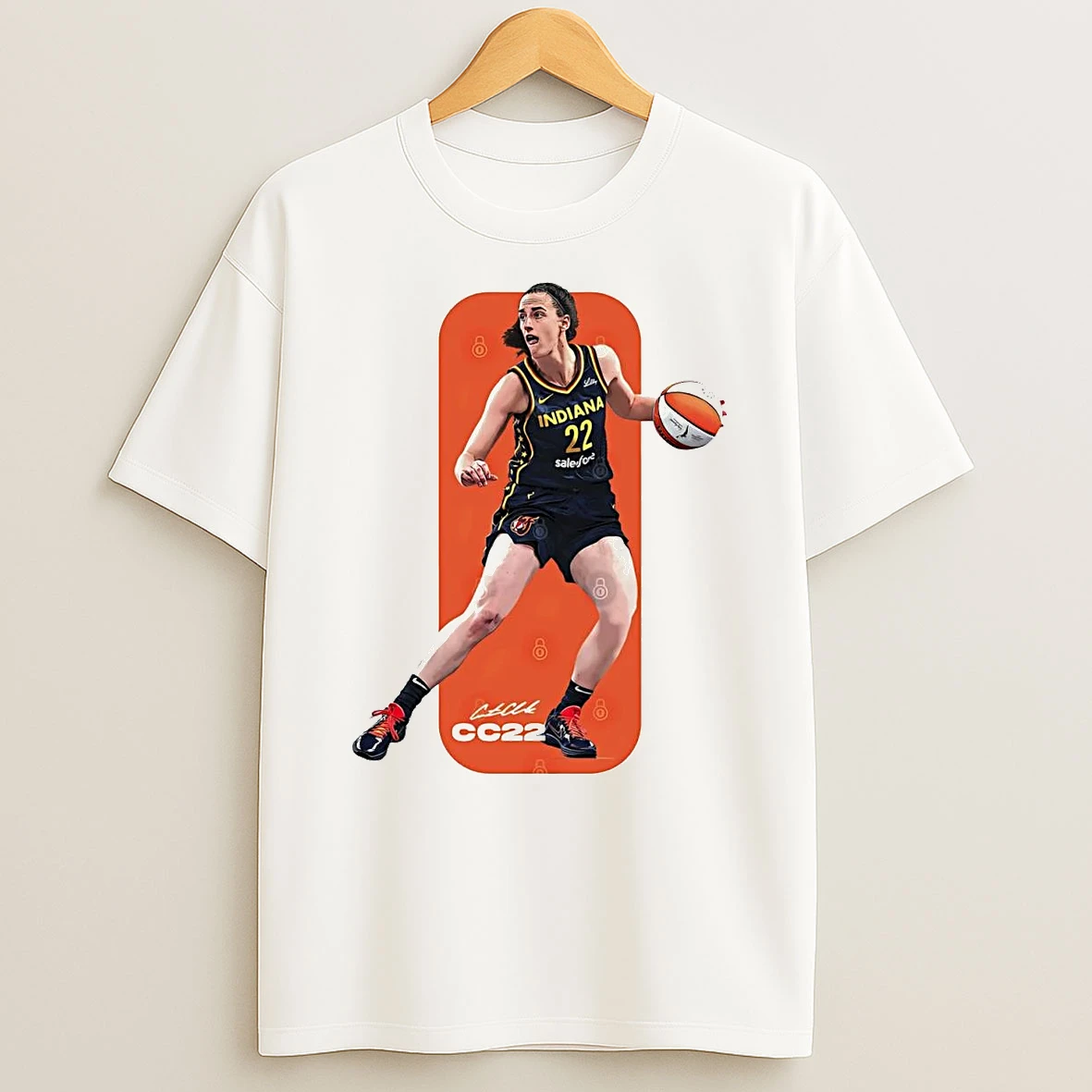 Caitlin Clark Wnba Logo Cc22 Signature Shirts