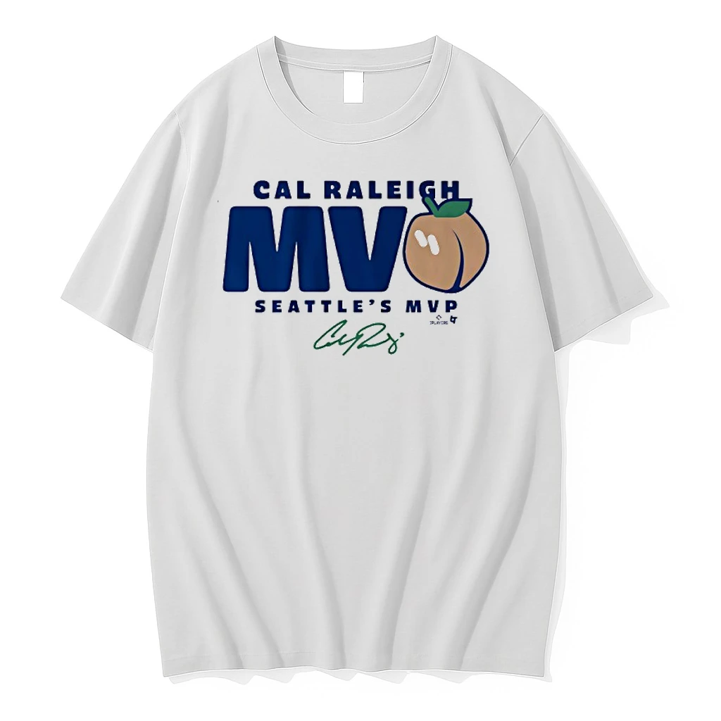 Cal Raleigh Seattles Mvpeach Signature Shirts