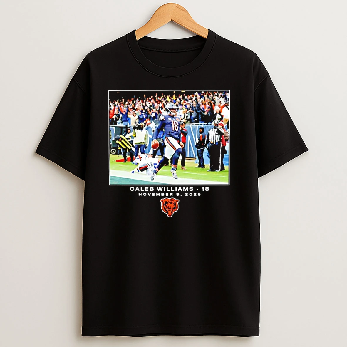 Caleb Williams Chicago Bears Nfl Flash Features Week 10 2025 T Shirts