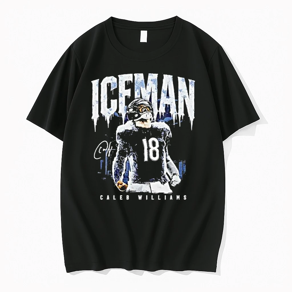 Caleb Williams Chicago Iceman Skyline Signature Shirts