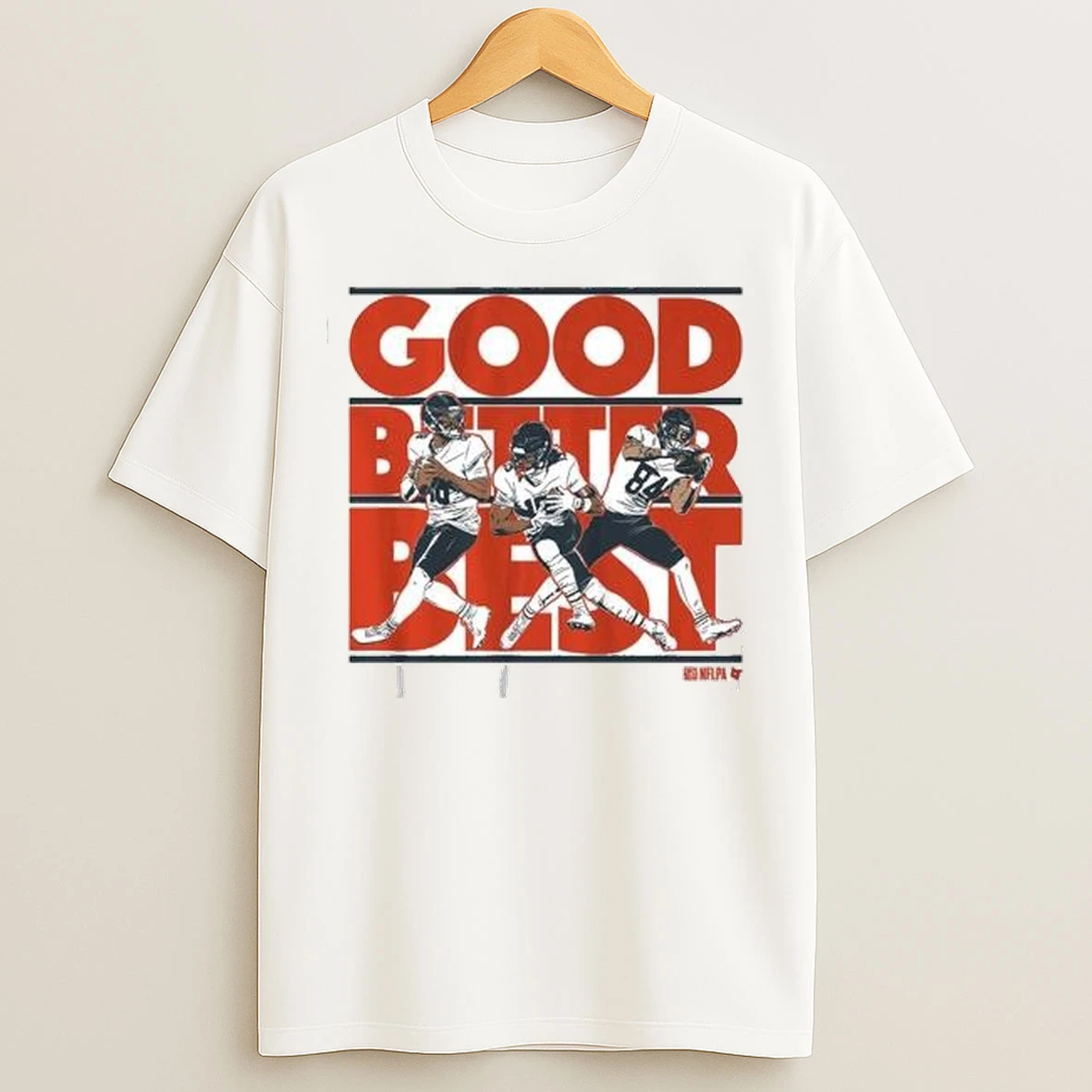 Caleb Williams Rome Odunze Colston Loveland Good Better Best Circle White T Shirts