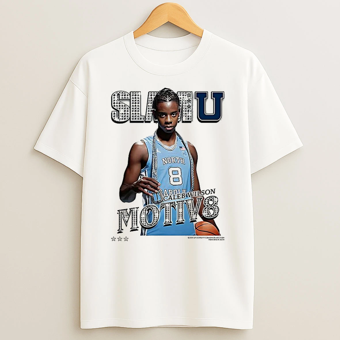 Caleb Wilson North Carolina Tar Heels Nba Slam Mitv 8 Shirts