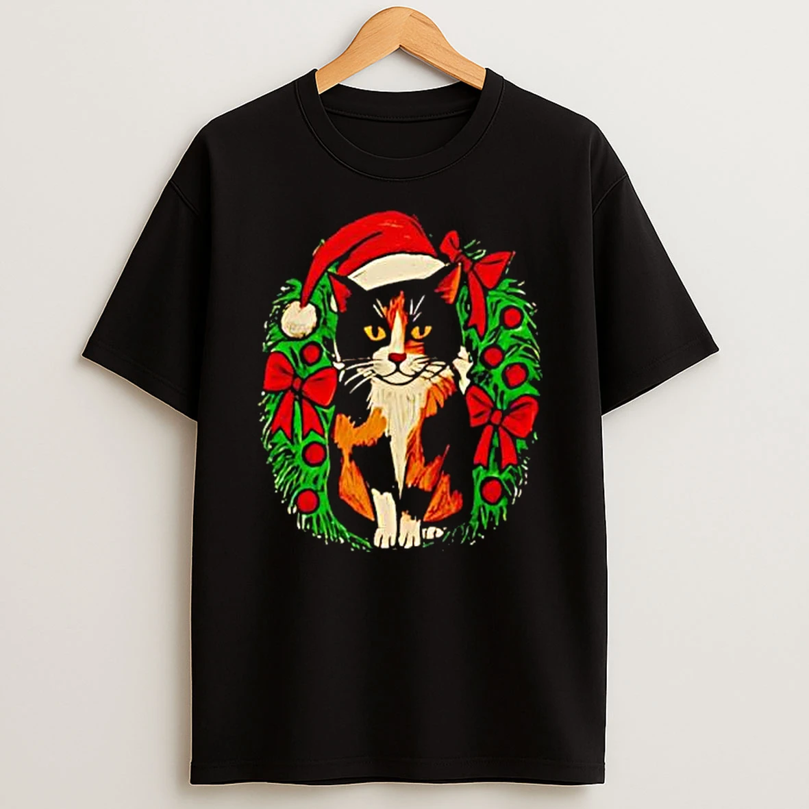 Calico Christmas Cat Cute Holiday Kitty Shirts
