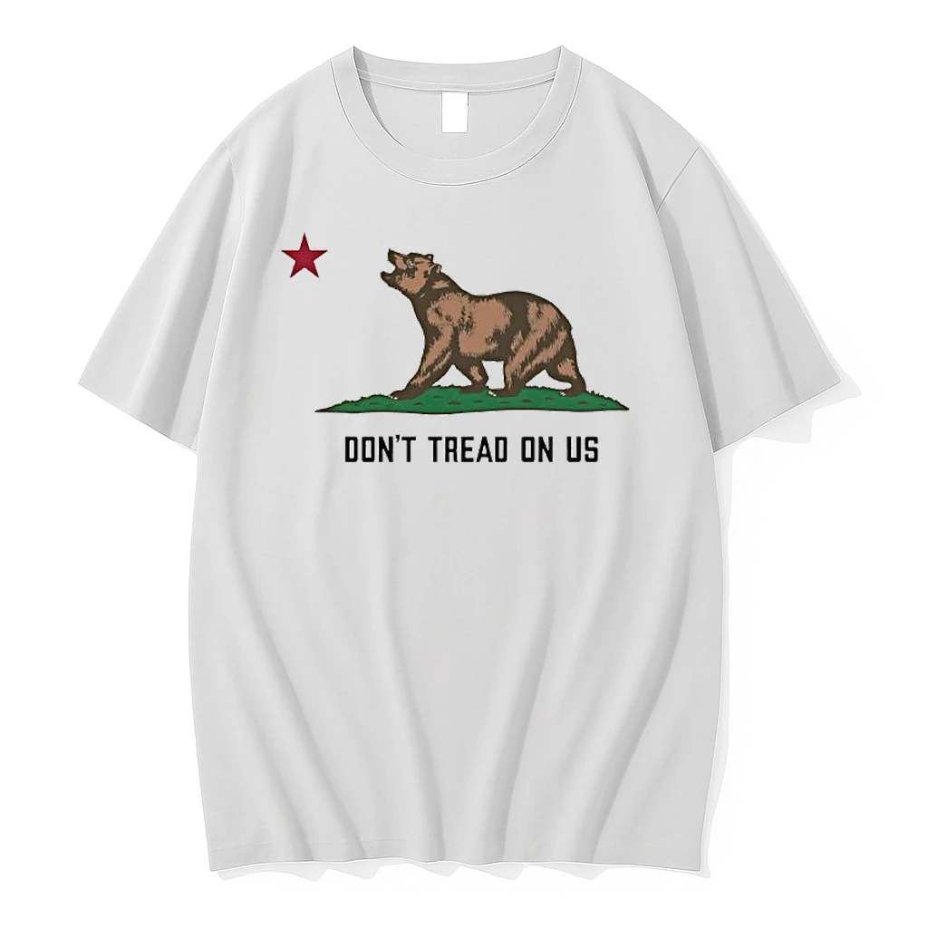 California Bear Flag Parody Dont Tread On Us Bumper Shirts