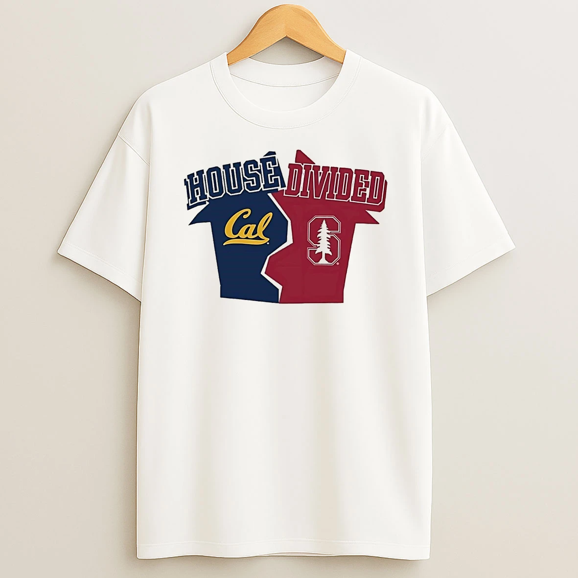 California Golden Bears Vs Stanford Cardinal House Divided Shirts